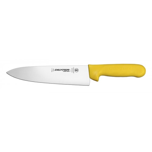 Dexter-Russell S145-8Y-PCP Sani-Safe® (12443Y) 8 inch Chef Knife with Yellow Handle, NSF Listed