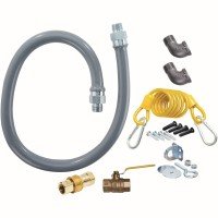 Dormont RG7548 ReliaGuard 3/4 inch ID 48 inch Length Foodservice Gas Connector Kits, Male/Male Couplings & (1)Quick Disconnect, CSA Listed – 1 set