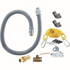 Dormont RG7548 ReliaGuard 3/4 inch ID 48 inch Length Foodservice Gas Connector Kits, Male/Male Couplings & (1)Quick Disconnect, CSA Listed – 1 set