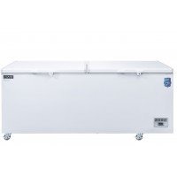 Dukers BD/BG-520 59-1/4(w) inch (2)Solid Top Door(s) Commercial Chest Freezer, (2)Basket(s), 16.10Cu.ft, Casters, 2/7hp, 110v/60/1-ph, ETL Listed