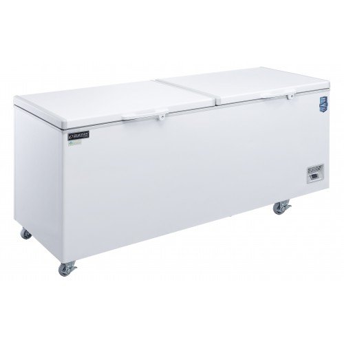 Dukers BD/BG-520 59-1/4(w) inch (2)Solid Top Door(s) Commercial Chest Freezer, (2)Basket(s), 16.10Cu.ft, Casters, 2/7hp, 110v/60/1-ph, ETL Listed