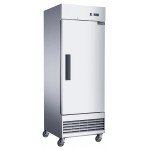 Dukers D28ER 27-1/2(w) inch (1)Solid Swing Door(s) Bottom Mount Reach-in Upright Compact Refrigerators, 15.94Cu.ft, (3)Shelve(s), 1/5hp, 115v/60/1-ph, Casters, ETL Listed