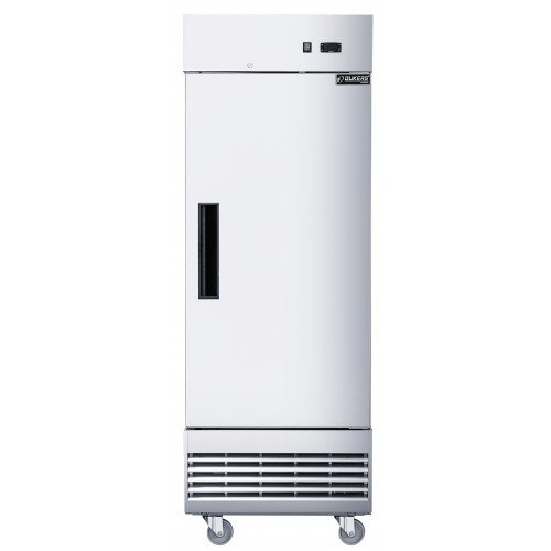 Dukers D28ER 27-1/2(w) inch (1)Solid Swing Door(s) Bottom Mount Reach-in Upright Compact Refrigerators, 15.94Cu.ft, (3)Shelve(s), 1/5hp, 115v/60/1-ph, Casters, ETL Listed