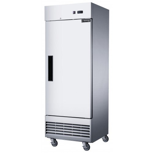 Dukers D28ER 27-1/2(w) inch (1)Solid Swing Door(s) Bottom Mount Reach-in Upright Compact Refrigerators, 15.94Cu.ft, (3)Shelve(s), 1/5hp, 115v/60/1-ph, Casters, ETL Listed