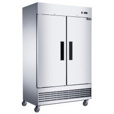 Dukers D47EF 47-1/4(w) inch (2)Solid Swing Door(s) Bottom Mount Reach-in Upright Compact Freezers, 29.51Cu.ft, (6)Shelve(s), 3/4hp, 115v/60/1-ph, Casters, ETL Listed