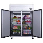 Dukers D55AR 55 inch 2-Door Top-Mount Reach-In Refrigerator