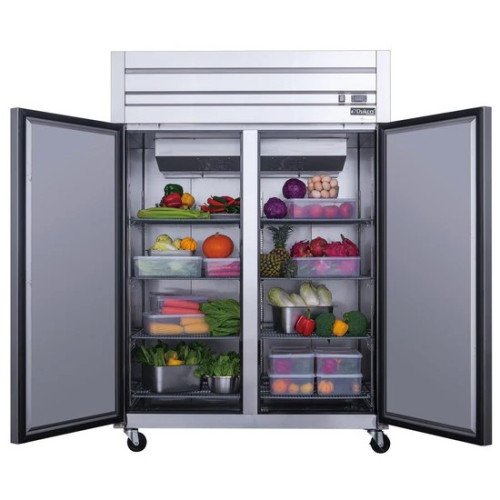 Dukers D55AR 55 inch 2-Door Top-Mount Reach-In Refrigerator