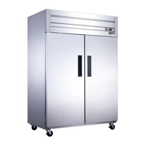Dukers D55AF 55-1/8(w) inch (2)Solid Swing Door(s) Top Mount Reach-In Upright Freezers, 42.29Cu.ft, (8)Shelve(s), 1hp, 115v/60/1-ph, Casters, ETL Listed