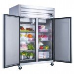 Dukers D55AR 55 inch 2-Door Top-Mount Reach-In Refrigerator