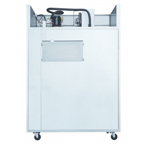 Dukers D55AF 55-1/8(w) inch (2)Solid Swing Door(s) Top Mount Reach-In Upright Freezers, 42.29Cu.ft, (8)Shelve(s), 1hp, 115v/60/1-ph, Casters, ETL Listed