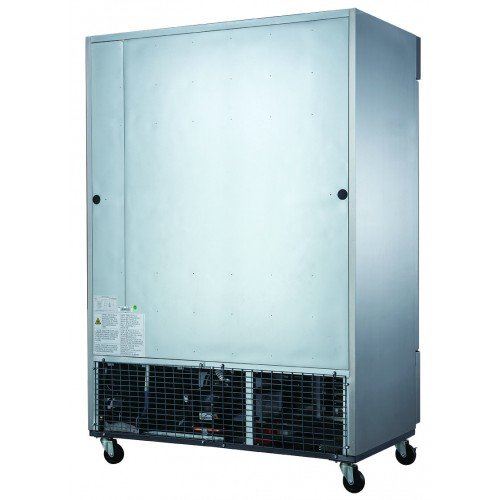 Dukers D55F 55(w) inch (2)Solid Swing Door(s) Bottom Mount Reach-in Upright Freezers, 40.74Cu.ft, (8)Shelve(s), 1hp, 115v/60/1-ph, Casters, ETL Listed