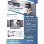 Dukers D83F 83(w) inch (3)Solid Swing Door(s) Bottom Mount Reach-in Upright Freezers, 64.8Cu.ft, (12)Shelve(s), (2)3/4hp, 115v/60/1-ph, Casters, ETL Listed