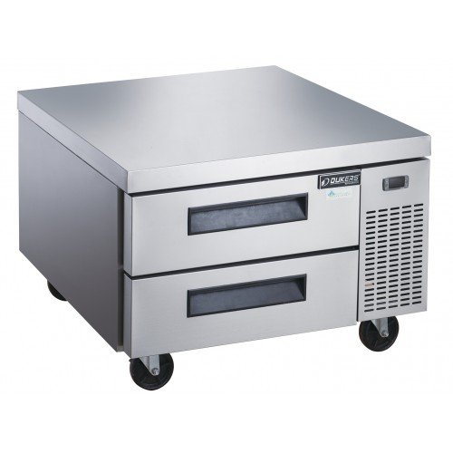 Dukers DCB36-D2 36(w) inch (2)Solid Drawer(s) Refrigerated Chef Base, (9)1/6 Pan(s), 1/5hp, 110v/60/1-ph, Casters, ETL Listed