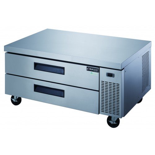Dukers DCB52-D2 52-1/2(w) inch (2)Solid Drawer(s) Refrigerated Chef Base, 1/5hp, 110v/60/1-ph, Casters, ETL Listed