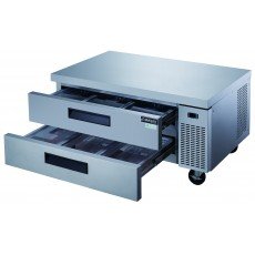 Dukers DCB48-D2 48(w) inch (2)Solid Drawer(s) Refrigerated Chef Base, 1/5hp, 110v/60/1-ph, Casters, ETL Listed