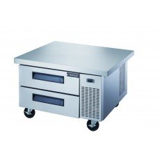 Dukers DCB52-60-D2 60(w) inch (2)Solid Drawer(s) Refrigerated Chef Base, 1/5hp, 110v/60/1-ph, Casters, ETL Listed