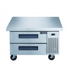 Dukers DCB52-60-D2 60(w) inch (2)Solid Drawer(s) Refrigerated Chef Base, 1/5hp, 110v/60/1-ph, Casters, ETL Listed