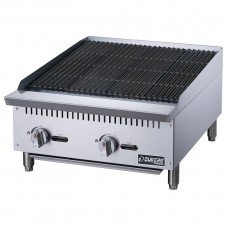 Dukers DCCB24 24(w) inch Radiant Broilers, (2)Burner(s), Manual Control, Natural Gas, 70k Total BTU/Hr, CSA Listed