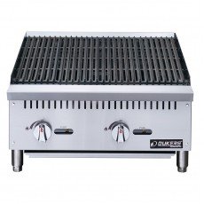 Dukers DCCB24 24(w) inch Radiant Broilers, (2)Burner(s), Manual Control, Natural Gas, 70k Total BTU/Hr, CSA Listed