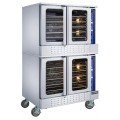 Dukers DCCOG2 41-7/10(w) inch Double Deck Full Size Convection Oven, (6)Burner(s), Natural Gas, 108k Total BTU/Hr, CSA Listed