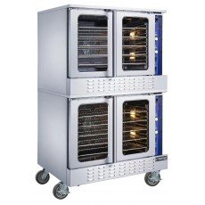 Dukers DCCOG2 41-7/10(w) inch Double Deck Full Size Convection Oven, (6)Burner(s), Natural Gas, 108k Total BTU/Hr, CSA Listed