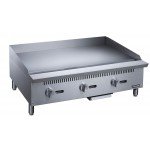 Dukers DCGMA36 36(w) inch Griddle, (3)Burner(s), 1 inch Thick Plate, Manual, Natural Gas, 90k Total BTU/Hr, CSA Listed