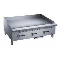 Dukers DCGM36 36(w) inch Griddle, (3)Burner(s), ¾ inch Thick Plate, Manual, Natural Gas, 90k Total BTU/Hr, CSA Listed