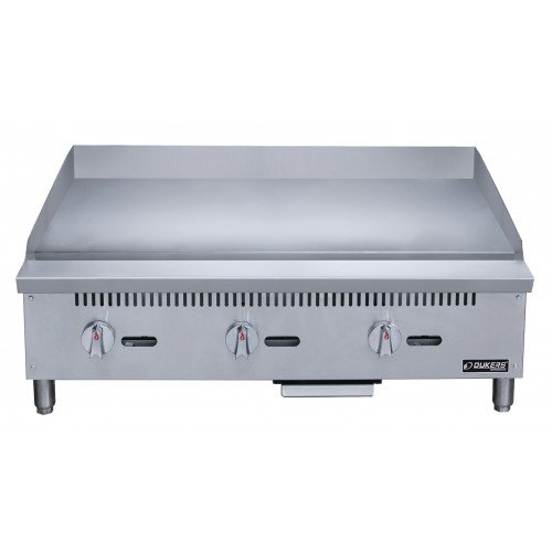 Dukers DCGMA36 36(w) inch Griddle, (3)Burner(s), 1 inch Thick Plate, Manual, Natural Gas, 90k Total BTU/Hr, CSA Listed