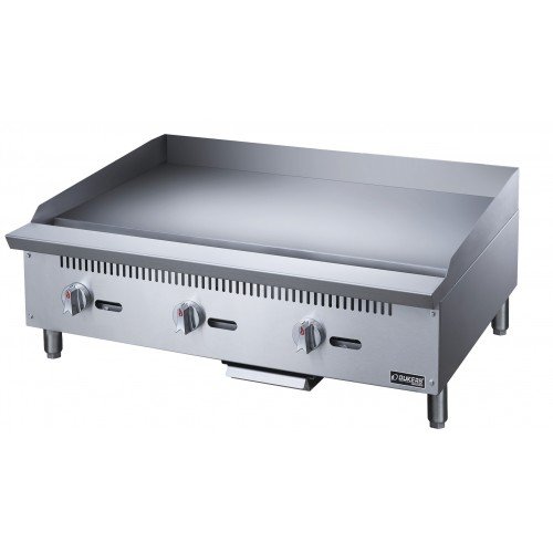 Dukers DCGMA36 36(w) inch Griddle, (3)Burner(s), 1 inch Thick Plate, Manual, Natural Gas, 90k Total BTU/Hr, CSA Listed