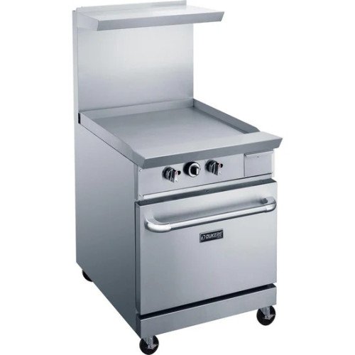 Dukers DCR24-GM 24(w) inch Gas Griddle Ranges, (1)Standard Oven(s), Casters, Natural Gas, 82k Total BTU/Hr, CSA Listed