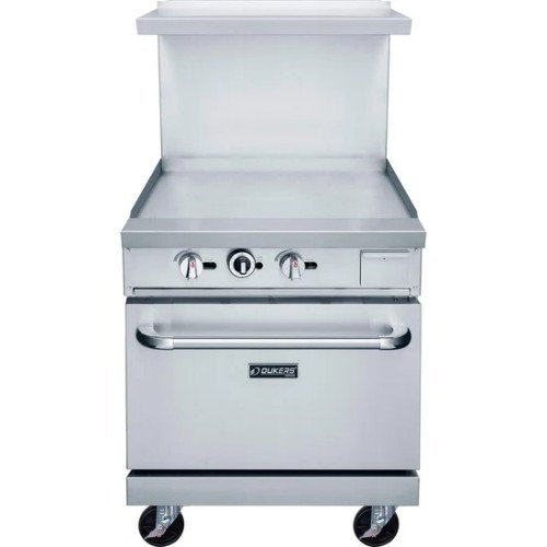 Dukers DCR24-GM 24(w) inch Gas Griddle Ranges, (1)Standard Oven(s), Casters, Natural Gas, 82k Total BTU/Hr, CSA Listed