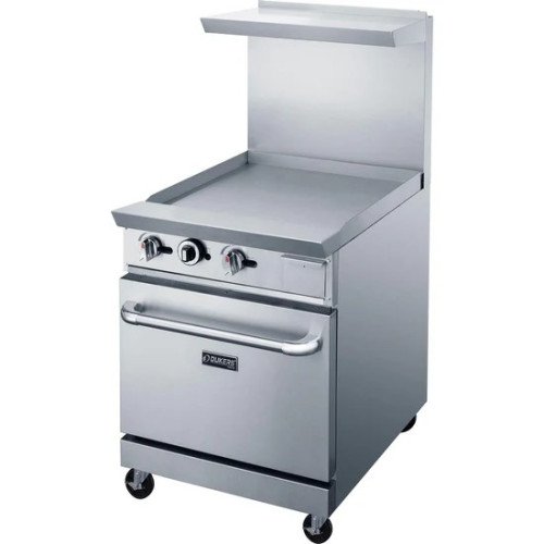 Dukers DCR24-GM 24(w) inch Gas Griddle Ranges, (1)Standard Oven(s), Casters, Natural Gas, 82k Total BTU/Hr, CSA Listed
