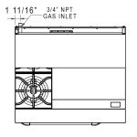 Dukers DCR36-2B24GM 36(w) inch Gas Range w/ (2)Open Burner(s) and 24 inch Right Griddle, (1)Standard Oven(s), Casters, Natural Gas, 157k Total BTU/Hr, CSA Listed
