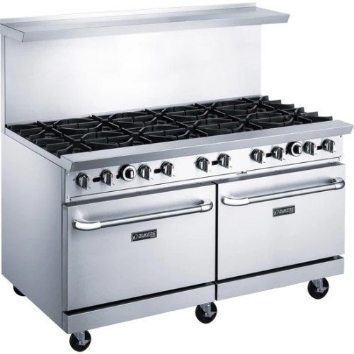 Dukers DCR60-10B 60(w) inch Gas Range w/ (10)Open Burner(s, (2)Standard Oven(s), Natural Gas, 400k Total BTU/Hr, CSA Listed