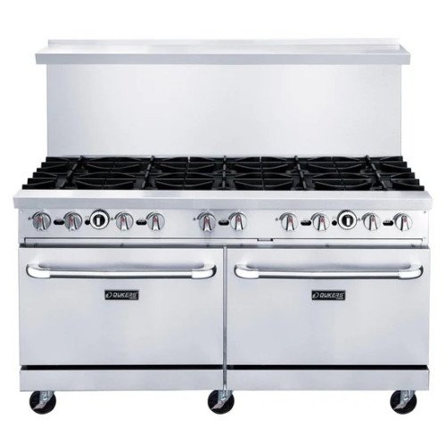 Dukers DCR60-10B 60(w) inch Gas Range w/ (10)Open Burner(s, (2)Standard Oven(s), Natural Gas, 400k Total BTU/Hr, CSA Listed