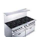 Dukers DCR60-10B 60(w) inch Gas Range w/ (10)Open Burner(s, (2)Standard Oven(s), Natural Gas, 400k Total BTU/Hr, CSA Listed