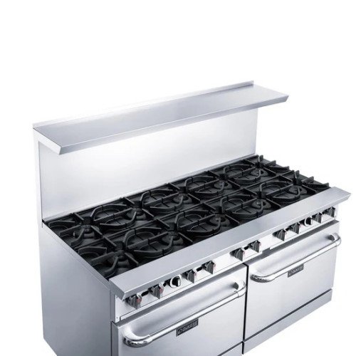 Dukers DCR60-10B 60(w) inch Gas Range w/ (10)Open Burner(s, (2)Standard Oven(s), Natural Gas, 400k Total BTU/Hr, CSA Listed