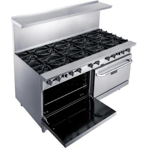 Dukers DCR60-10B 60(w) inch Gas Range w/ (10)Open Burner(s, (2)Standard Oven(s), Natural Gas, 400k Total BTU/Hr, CSA Listed