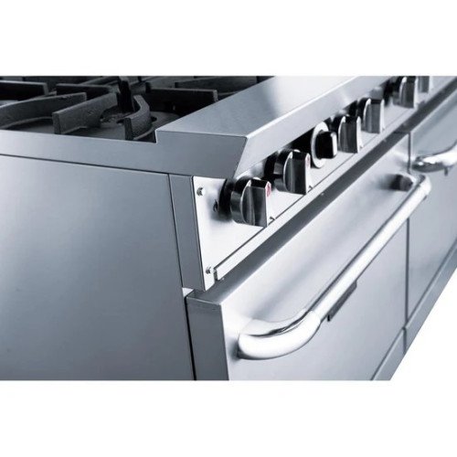 Dukers DCR60-10B 60(w) inch Gas Range w/ (10)Open Burner(s, (2)Standard Oven(s), Natural Gas, 400k Total BTU/Hr, CSA Listed