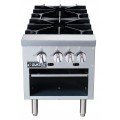 Dukers DCSPA2 Double Stockpot Range, (4)Burner(s), Natural Gas, 18(w) x 42-1/4(d) x 22-3/4(h) inch, 160k Total BTU/Hr, CSA Listed