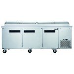 Dukers DPP90 90-3/8 inch Refrigerated Pizza Prep Table