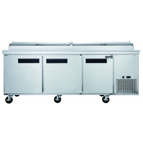 Dukers DPP90 90-3/8 inch Refrigerated Pizza Prep Table