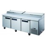 Dukers DPP90 90-3/8 inch Refrigerated Pizza Prep Table