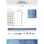 Dukers DSM-19R 29-1/2(w) inch (1)Glass Swing Door(s) Bottom Mount Merchandiser Refrigerators, Black, (5)Shelve(s), 18.72Cu.ft, 1/3hp, 115v/60/1-ph, Casters, ETL Listed