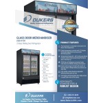 Dukers DSM-47SR 54-1/8 inch Bottom Mount Merchandiser Refrigerator