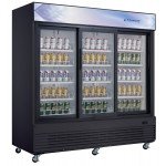 Dukers DSM-68SR 78 inch Bottom Mount Merchandiser Refrigerator