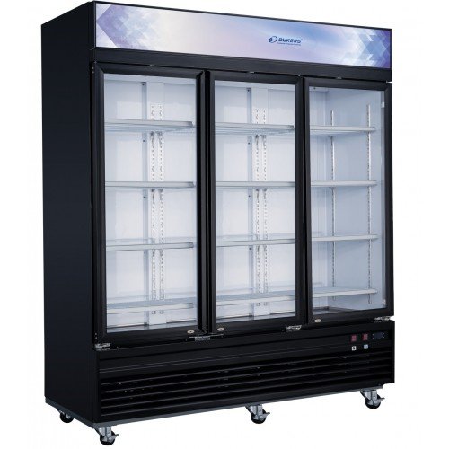 Dukers DSM-69F 78 inch Bottom Mount Merchandiser Freezer