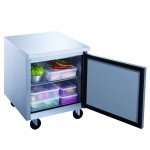 Dukers DUC29R 29-1/8(w) inch (1)Solid Swing Door(s) Undercounter Refrigerator, 6.99Cu.ft, (1)Shelve(s), 1/7hp, Casters, 115v/60/1-ph, ETL Listed