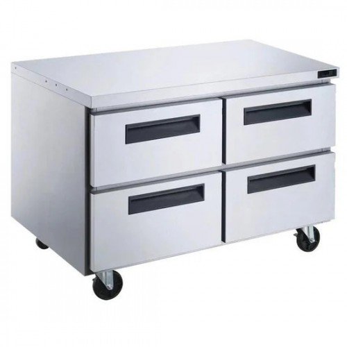 Dukers DUC60R-D4 60-1/8(w) inch (4)Solid Drawer(s) Undercounter Refrigerator, 15.53Cu.ft, 1/5hp, Casters, 115v/60/1-ph, ETL Listed
