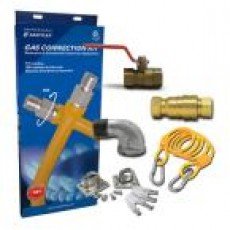 EasyFlex EFGC-FS-034-K1-48 48 inch Length Commercial Gas Connector Kits, 3/4 MIP x 3/4 MIP inch, CSA Listed, 1 set EasyFlex EFGC-FS-034-K1-48 48 inch Length Commercial Gas Connector Kits, 3/4 MIP x 3/4 MIP inch, CSA Listed, 1 set